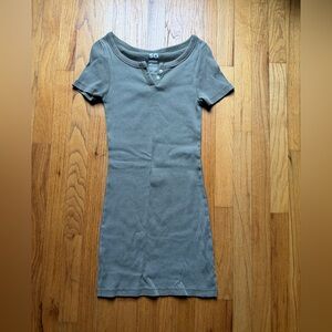 SO olive green mini dress